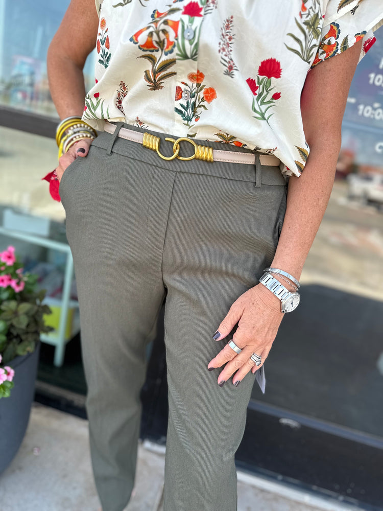 CHLOE SLIM LEG- MOSSTONE