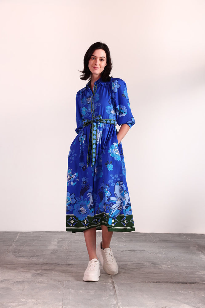 The Remi Dress- Sapphire Florals