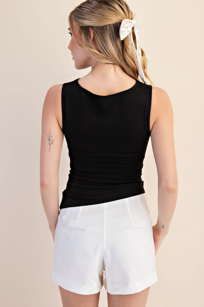 Asymmetrical Tank- Black