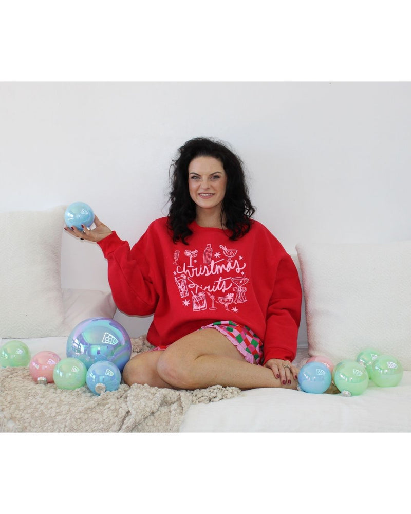 Christmas Spirits Crop Sweatshirt