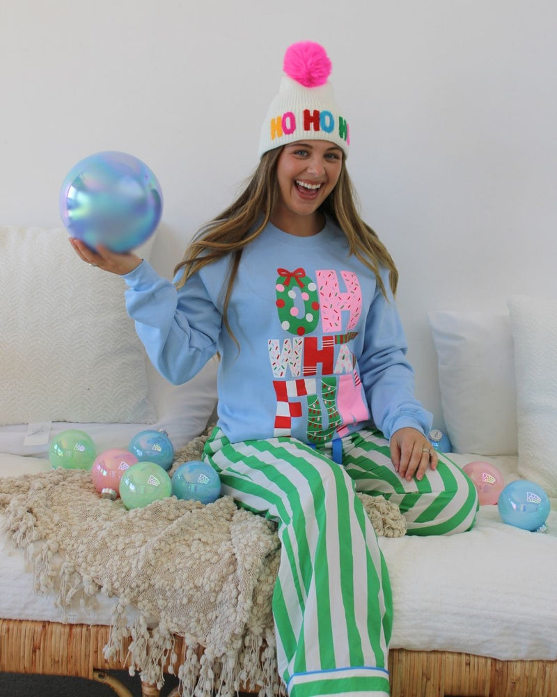 Oh What Fun Crop Sweatshirt