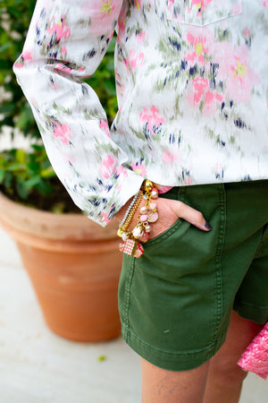 Jane High rise shorts- Olive