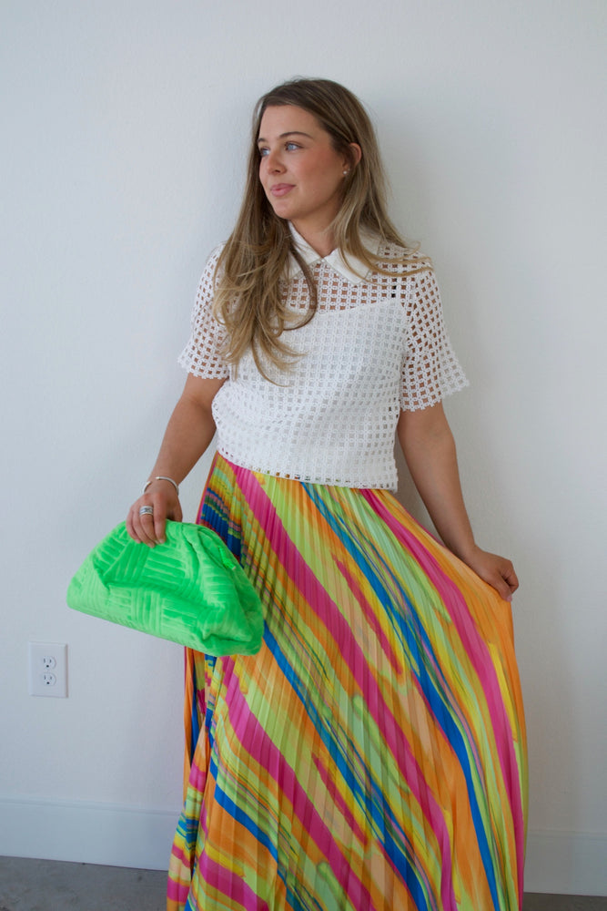 Pop Of Color Skirt