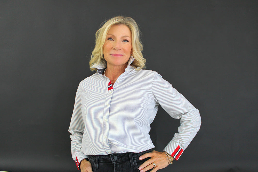 Casie Ribbon Button Down