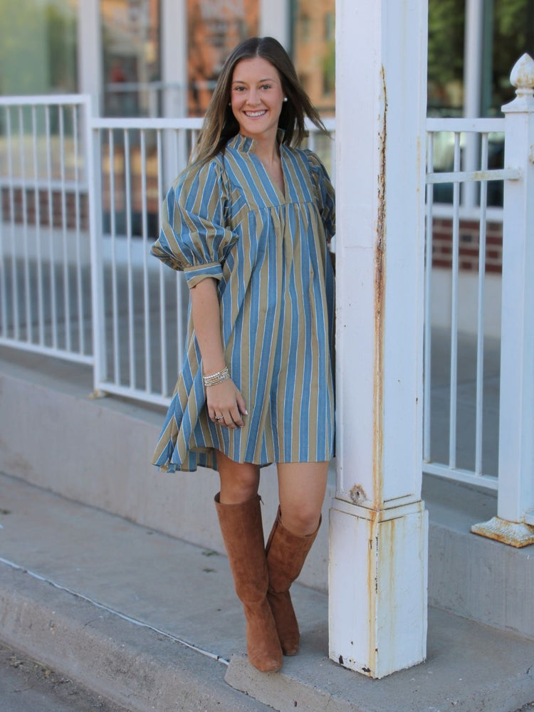 Hazel Fall Stripe Dress