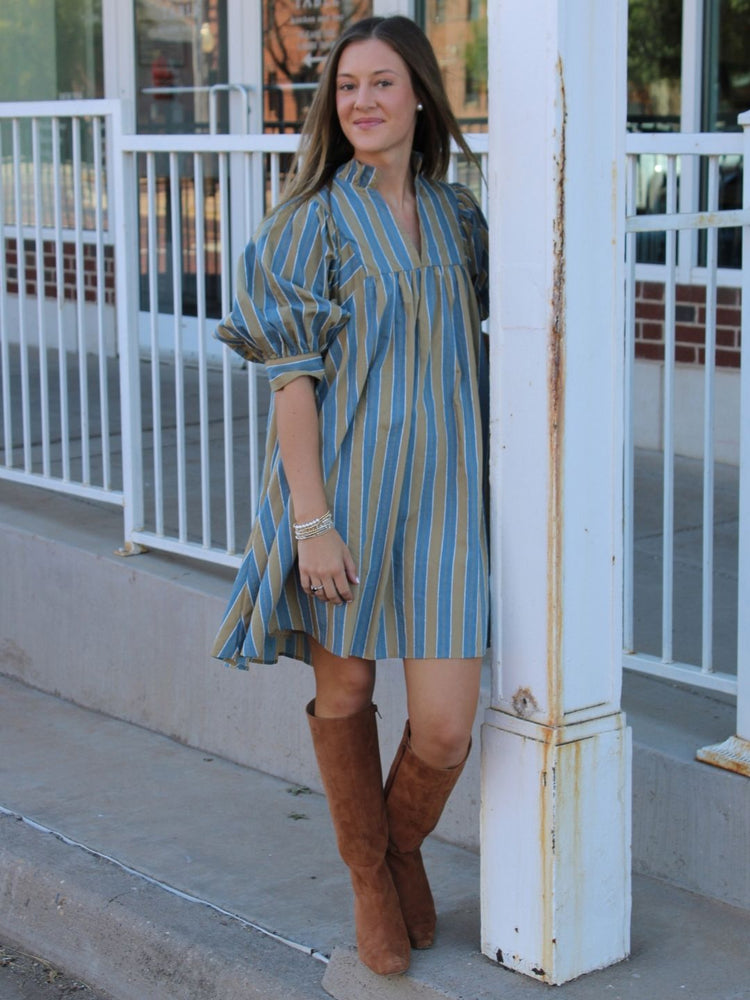 Hazel Fall Stripe Dress