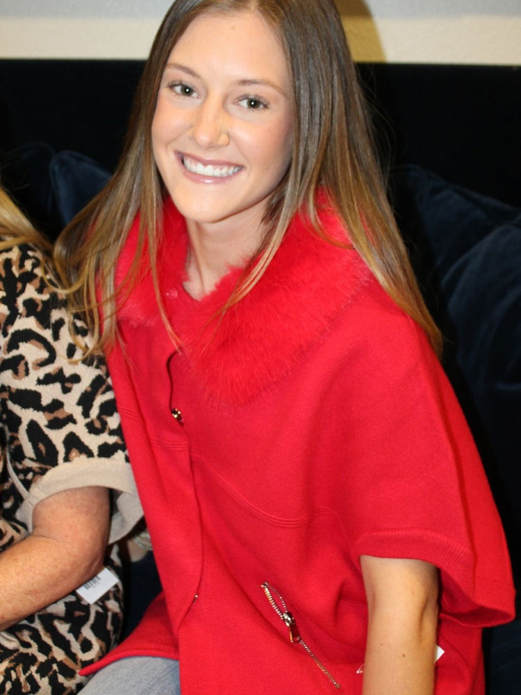 Fur Trimmed Cardigan