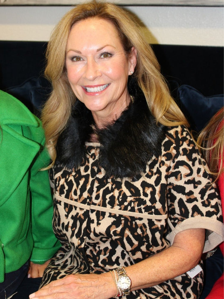 Fur Trimmed Cardigan