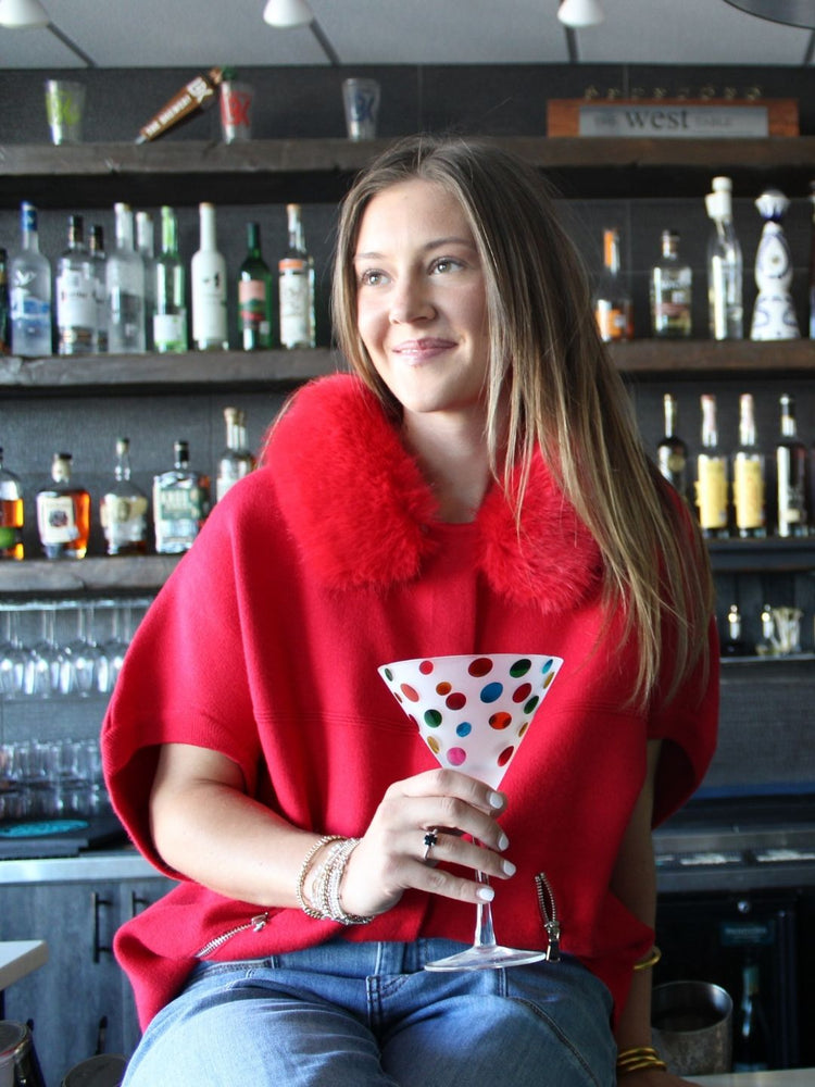 Fur Trimmed Cardigan