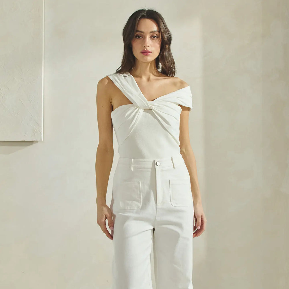 Twist Bodysuit-Ivory