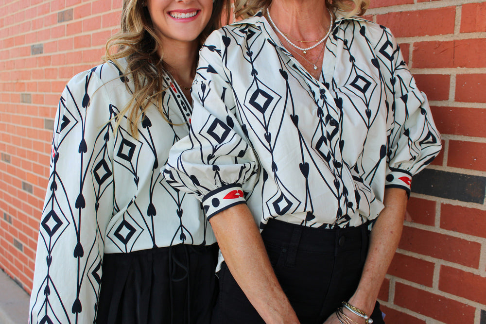Elsa Top- Arrow Motifs