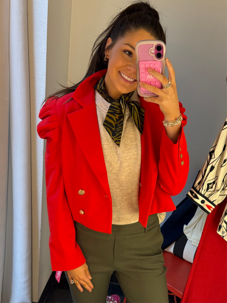 Margo Blazer - High Risk Red