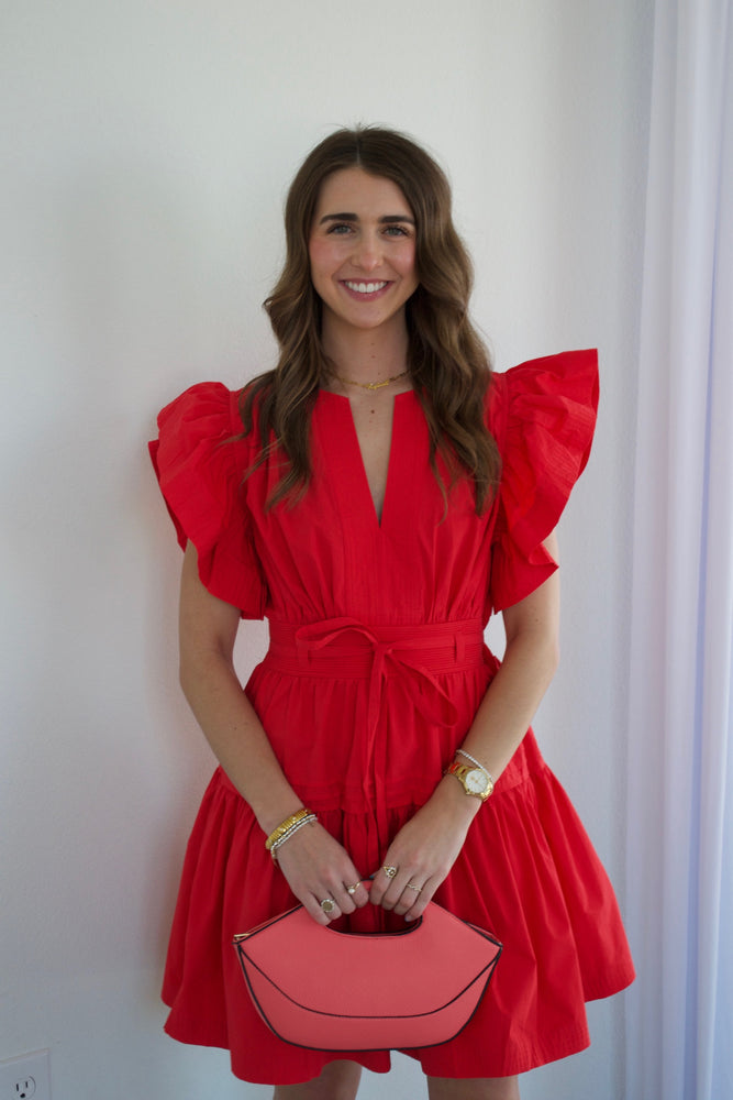 Flutter Sleeve Gameday Dress