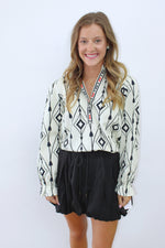 Ashley Top- Arrow Motifs