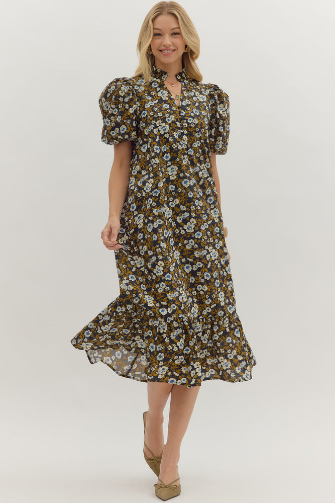 The Navy Garden Dress