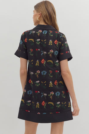 Midnight Flower Dress