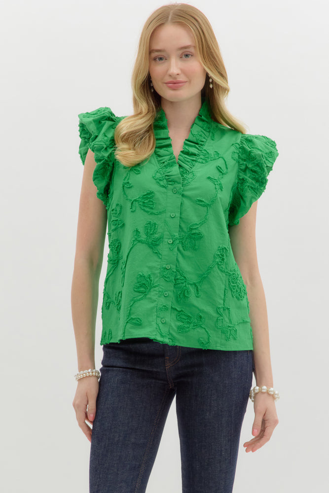 The embellished flower top