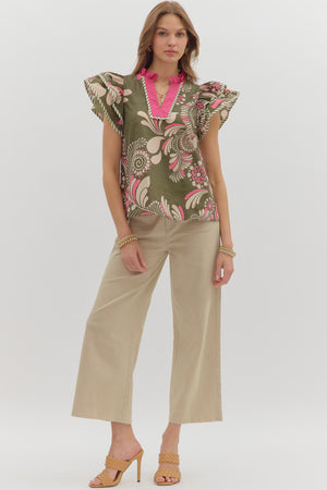 Pink Fields Top