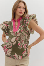 Pink Fields Top