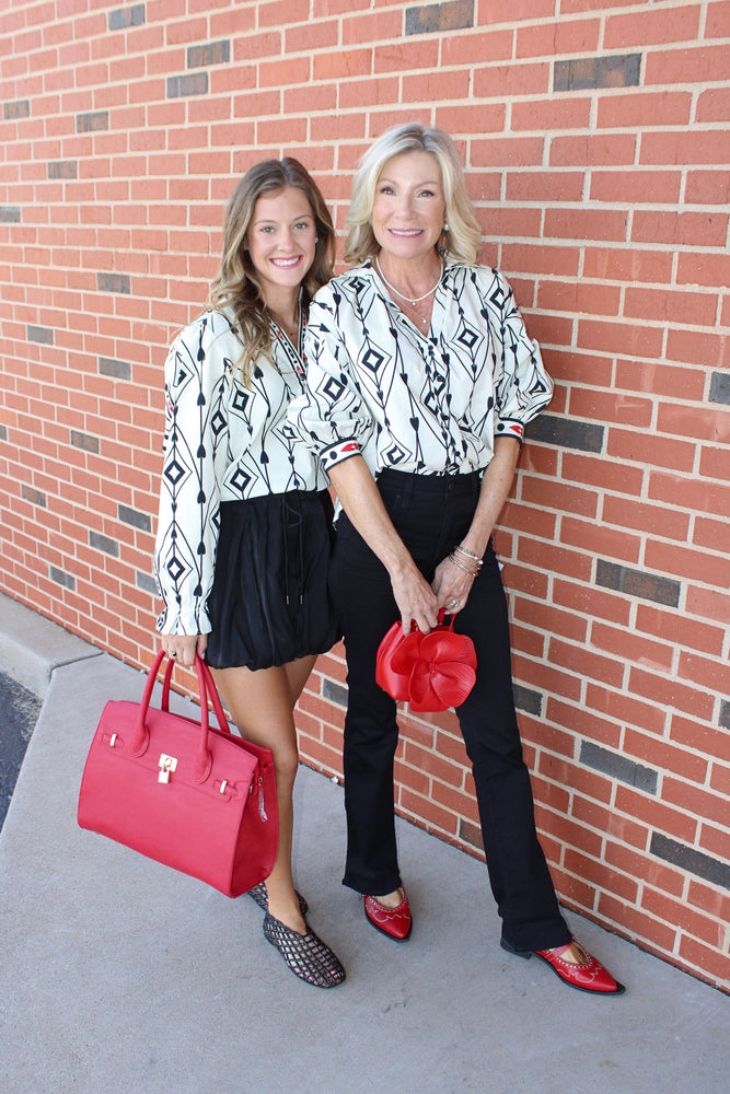 Elsa Top- Arrow Motifs