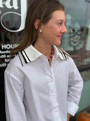 Collared Pointed Button Down