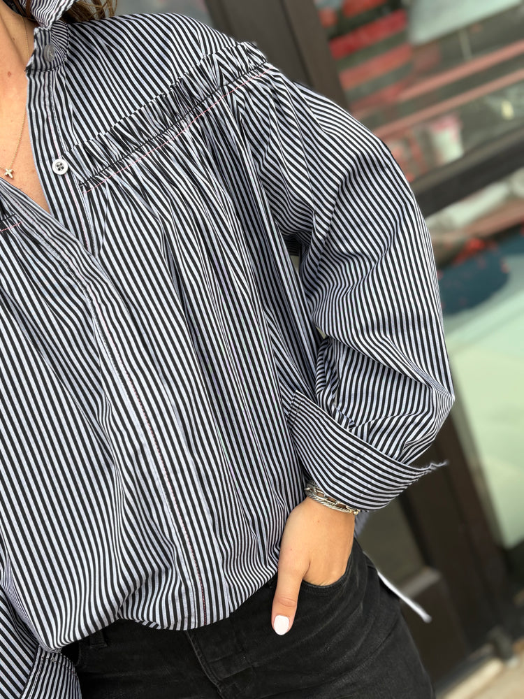 Miriam Top - Black Stripe