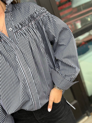 Miriam Top - Black Stripe