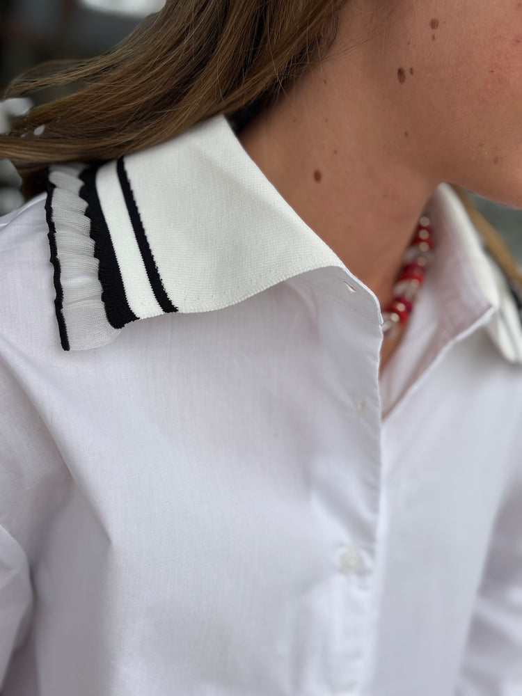 Collared Pointed Button Down