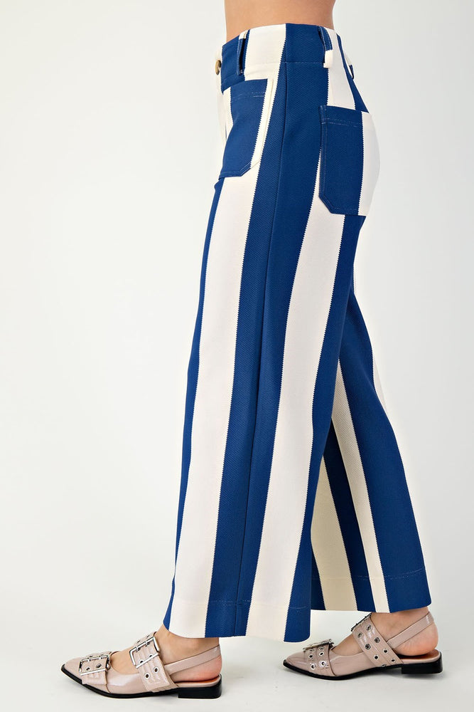 Striped Wide Leg Pant