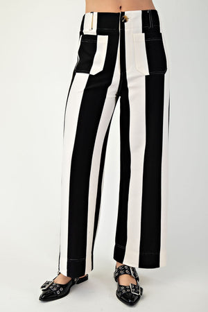 Striped Wide Leg Pant