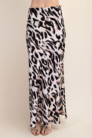 Chasing Leopards Maxi Skirt