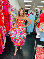 Jungle Strapless Maxi Dress