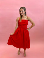 Red Hot Midi Dress