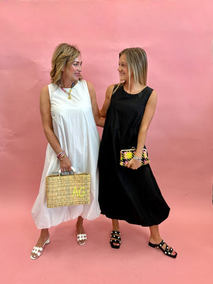 Bubble Hem Midi Dress