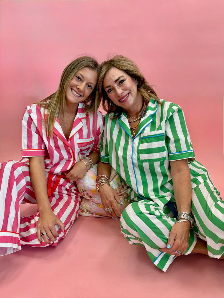 Pink Stripe PJ Set