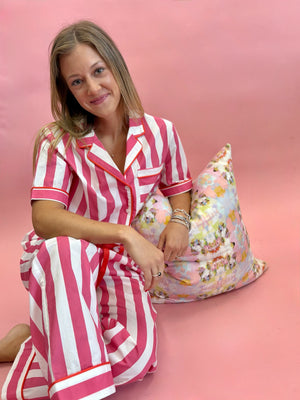 Pink Stripe PJ Set