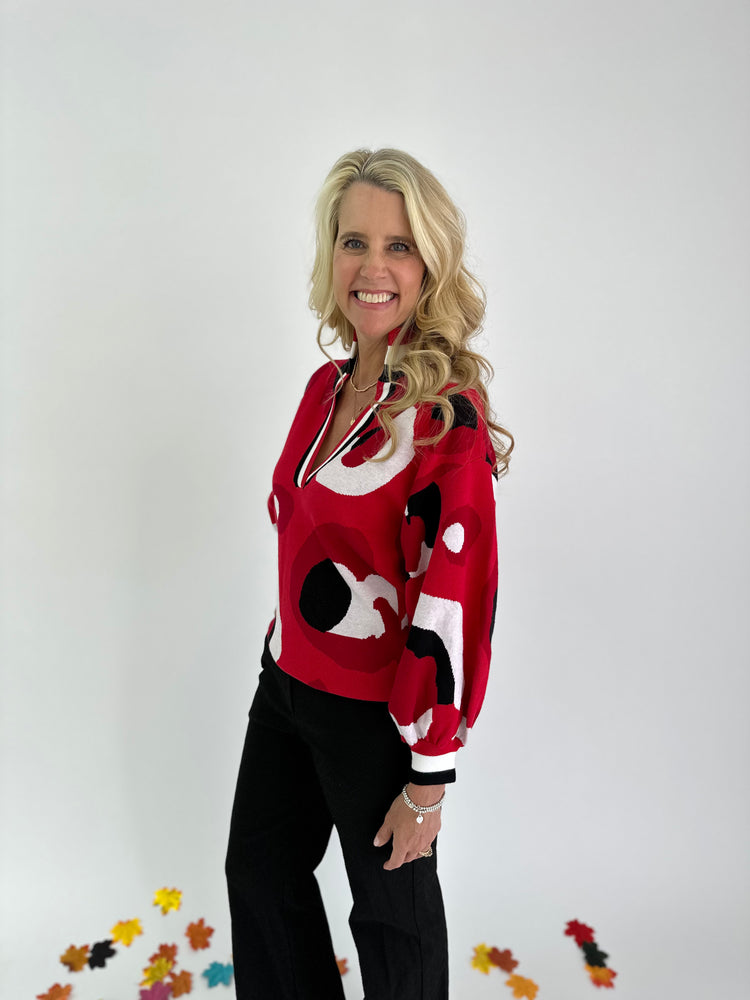 Collegiate Cheetah Sweater