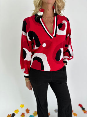 Collegiate Cheetah Sweater