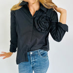 Hailey's Flower Brooch Top