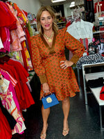 Jenny Dress-Tangerine Mod