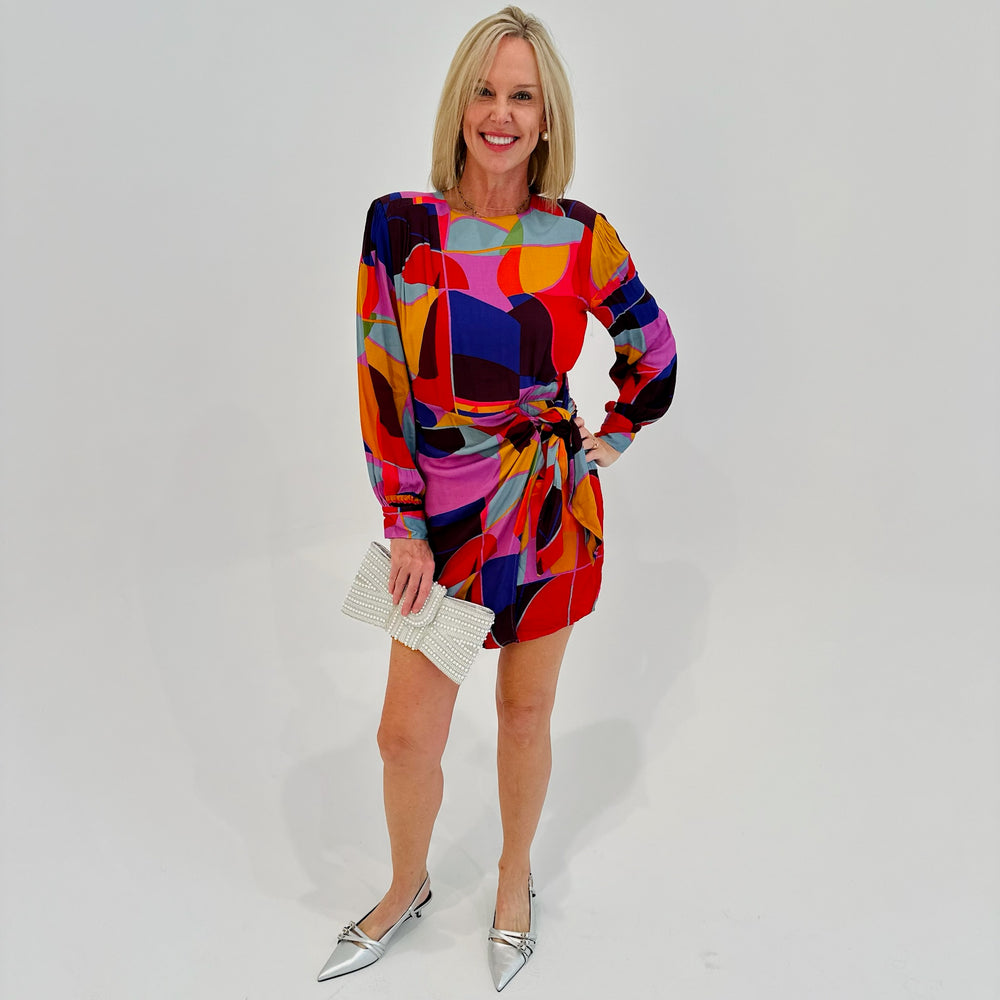 Mosaic Wrap Dress