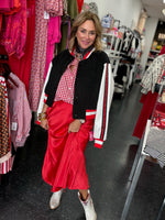 Red Silky Skirt