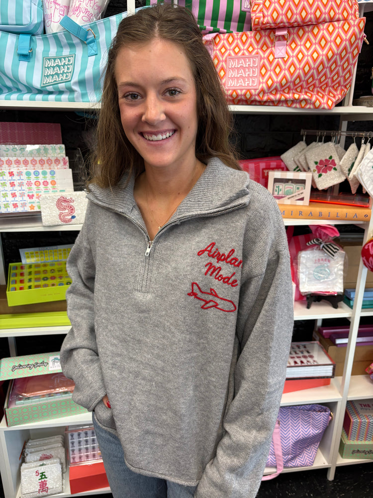 Airplane Mode Cropped Half-Zip