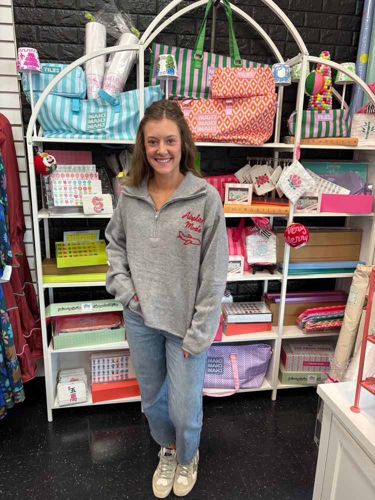 Airplane Mode Cropped Half-Zip