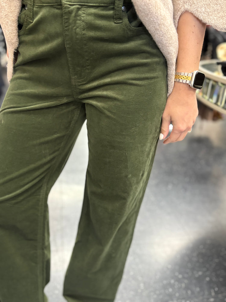 Jean High Rise Clean-Leafy Green