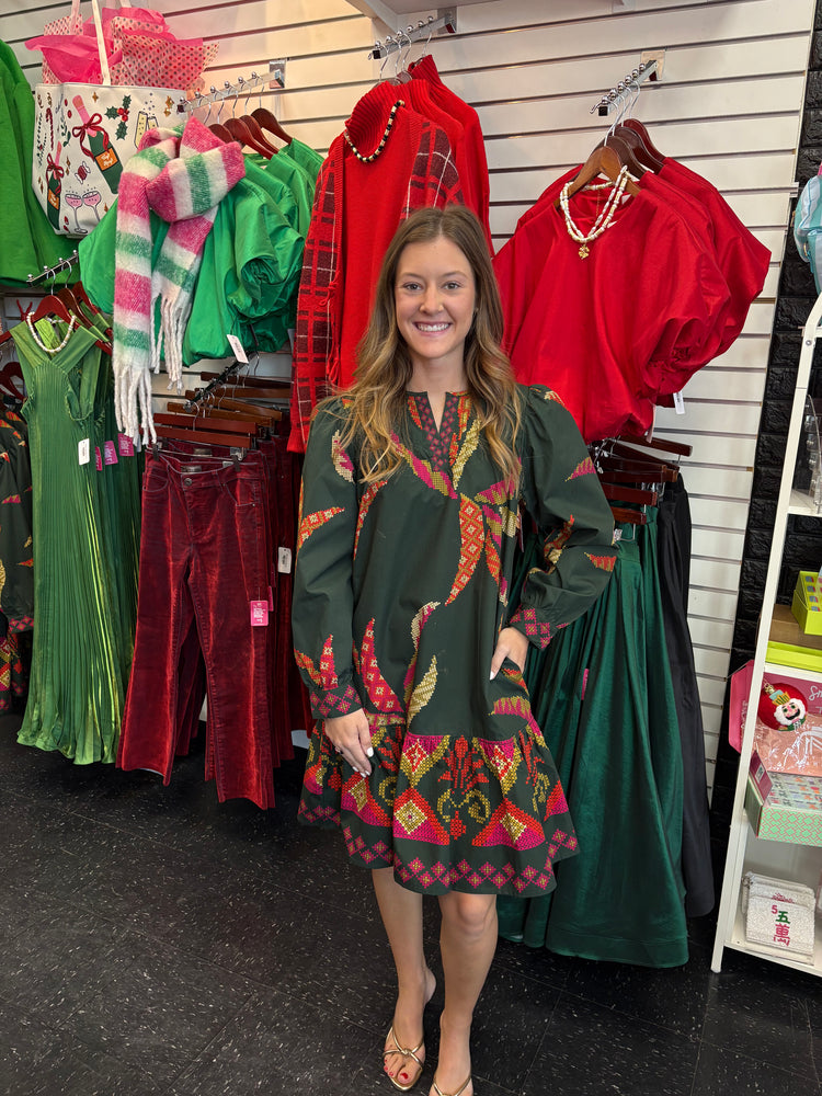 Ollie Dress-Forest Stitch