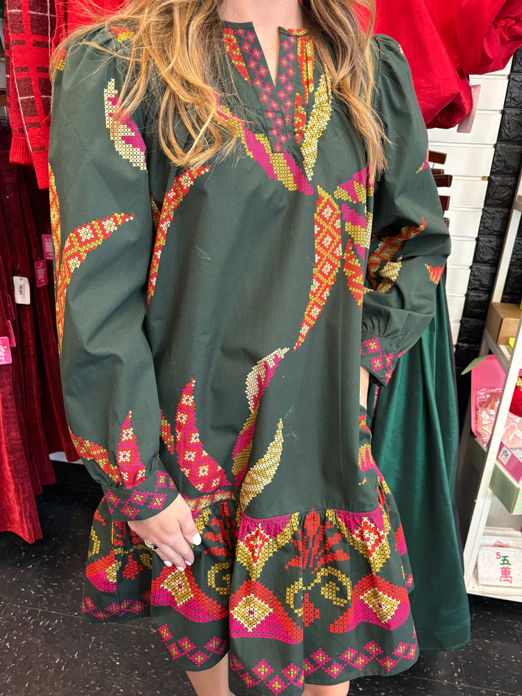 Ollie Dress-Forest Stitch