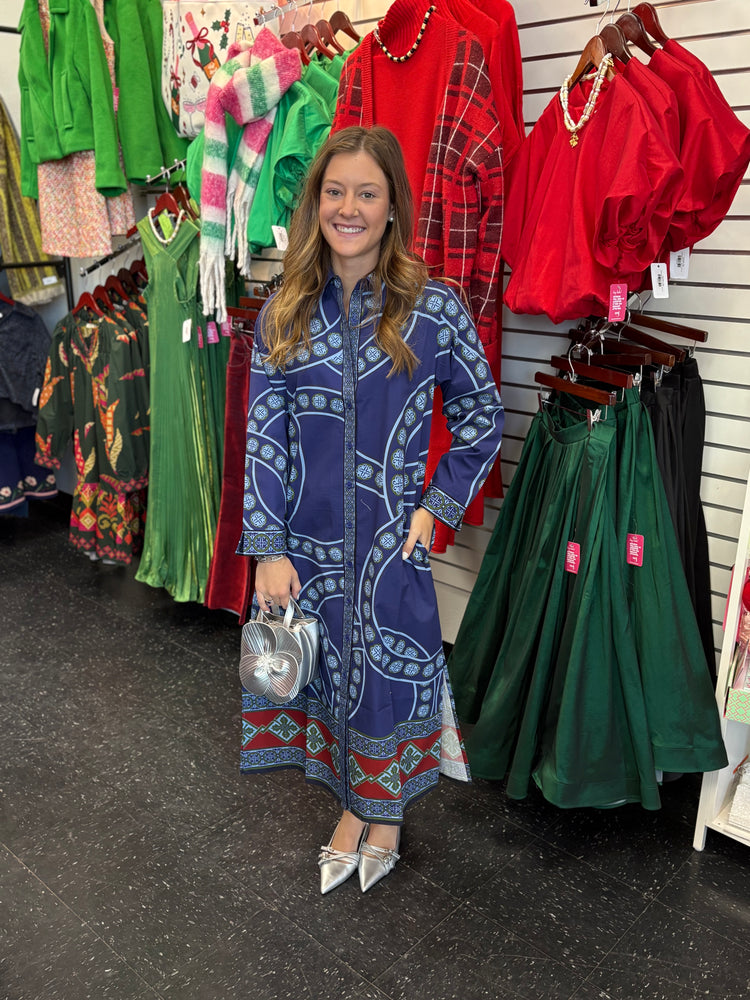 Eliza Dress-Vintage Circles