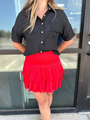 The Red Ruffle Skirt