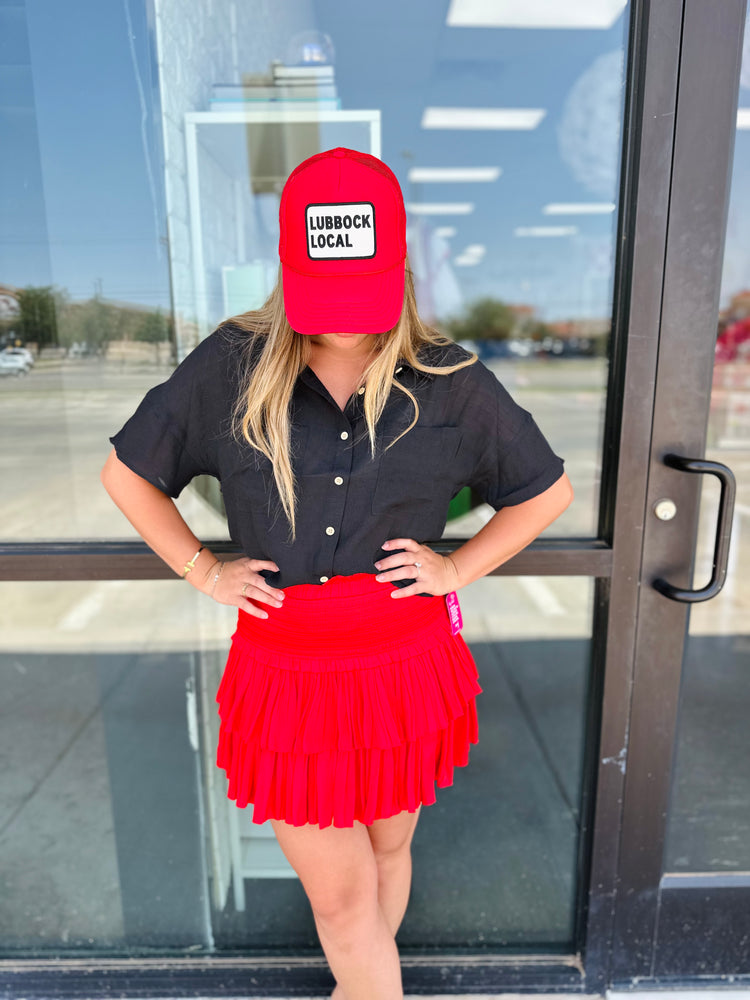 The Red Ruffle Skirt